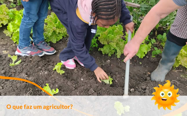 O que faz um Agricultor. Externato Sol Nascente