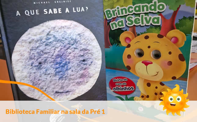 Biblioteca Familiar na sala da Pré 1. Externato Sol Nascente