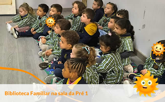 Biblioteca Familiar na sala da Pré 1. Externato Sol Nascente