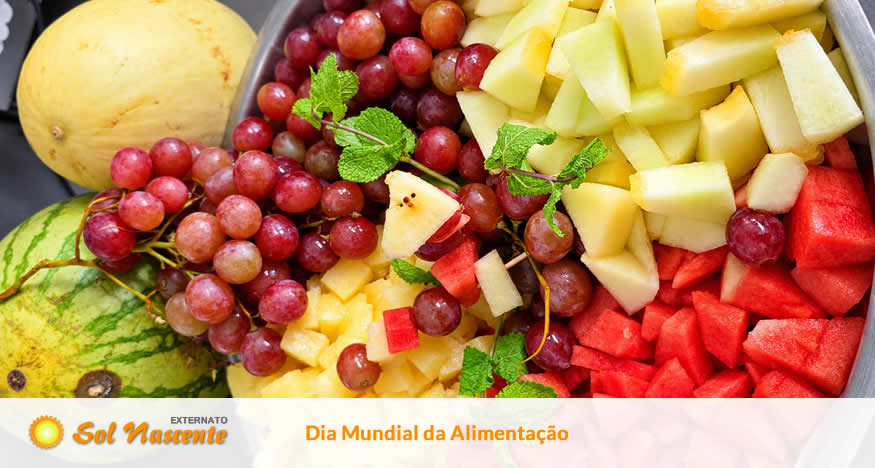 Dia Mundial da Alimentação - Aprender a Comer Bem Também Pode Ser Divertido. Externato Sol Nascente
